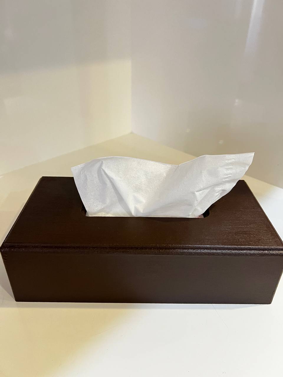جای دستمال کاغذی چوبی
