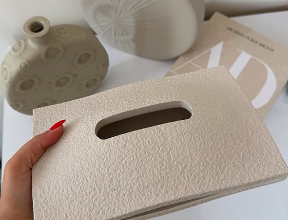 جای دستمال کاغذی پلی استر مدل کتابی